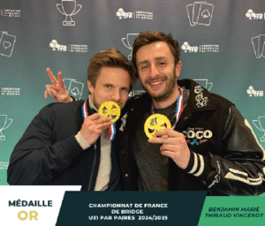 Benjamin Marié etThibaud Vincenot avec leurs medailles