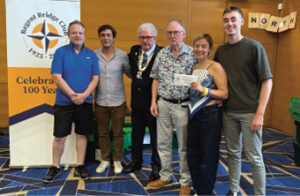 Championship Teams winners Tom Hanlon, Thomas Bessis, CBAI President John Phelan, Regent President Paul Porteous, Irene Baroni, Conor Boland.