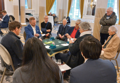 EBL Vice President and Treasurer, Igor Chalupec, Stefano Tommasini, Oscar Nijssen, Ben Norton, Maggie Knottenbelt, Michael Byrne, Tim van de Paverd and EBL President Eric Laurant.